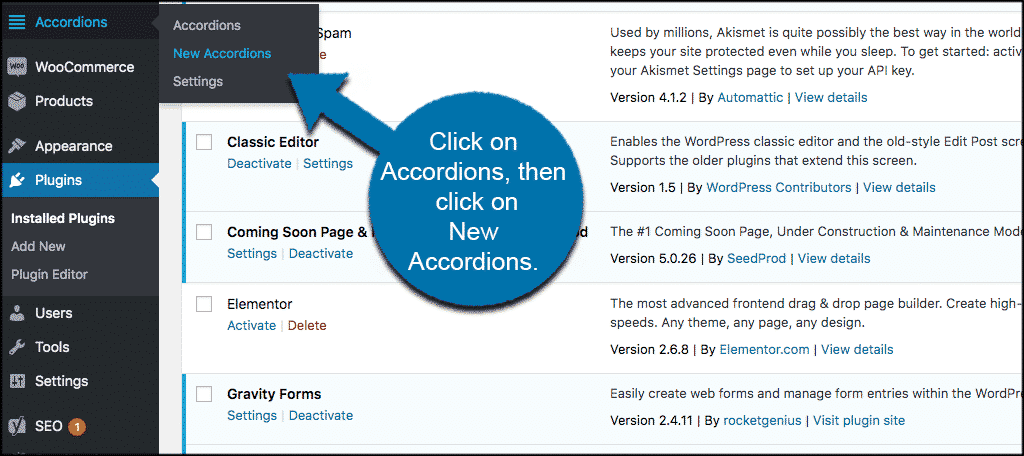 Previewing the Accordion 